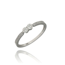 Fehér arany gyűrű 53-as méret - B35086_3I